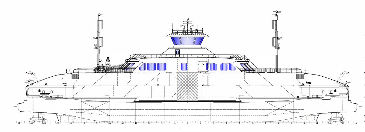 78m Electric Vehicle Passenger Ferry