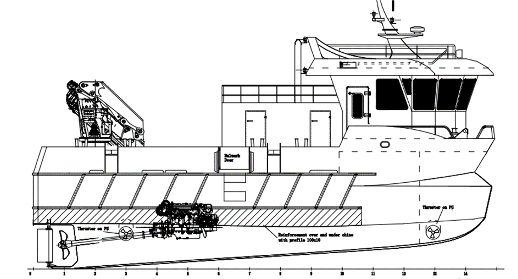Fish Farm Service Boat